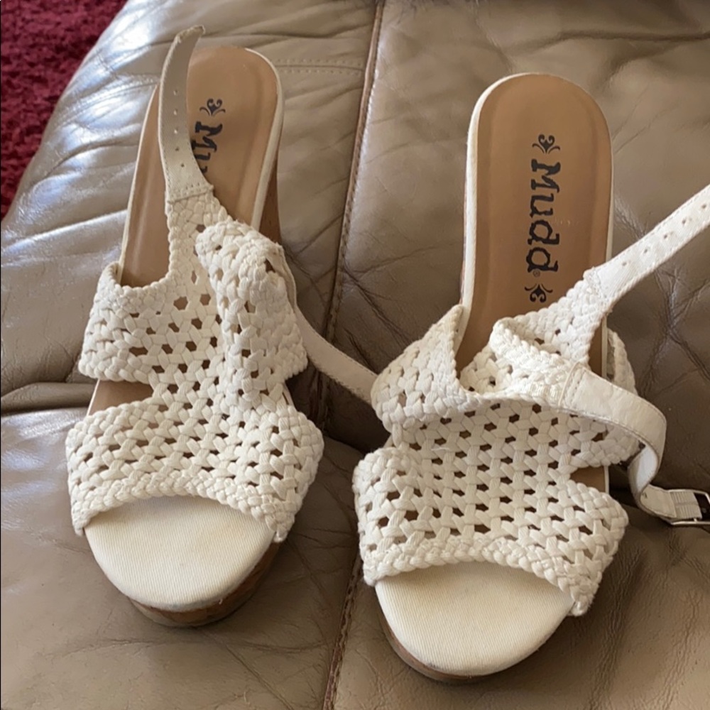 Cream colored wedges